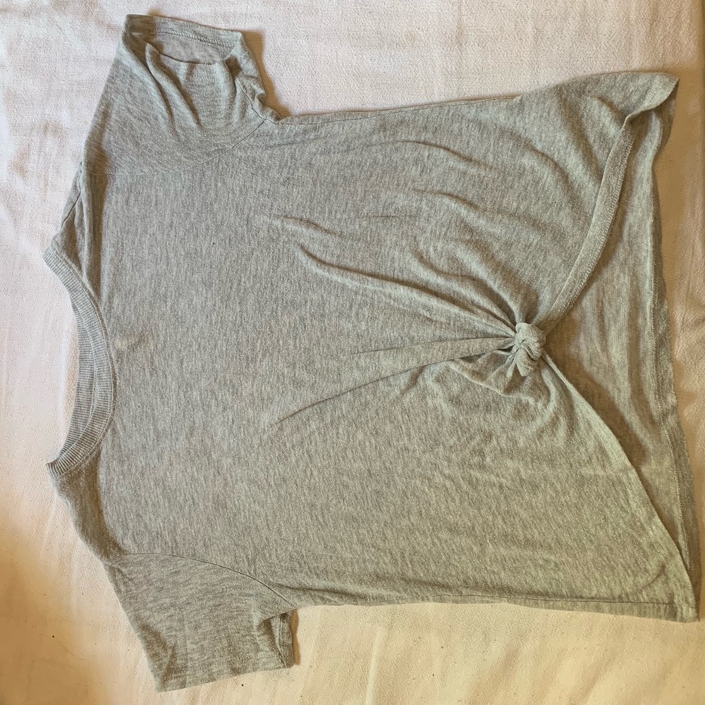 Light Gray Tied Top